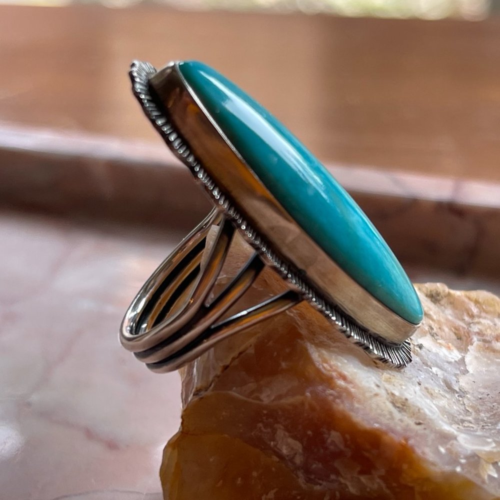 Native American Turquoise Ring - Picture 2 of 6